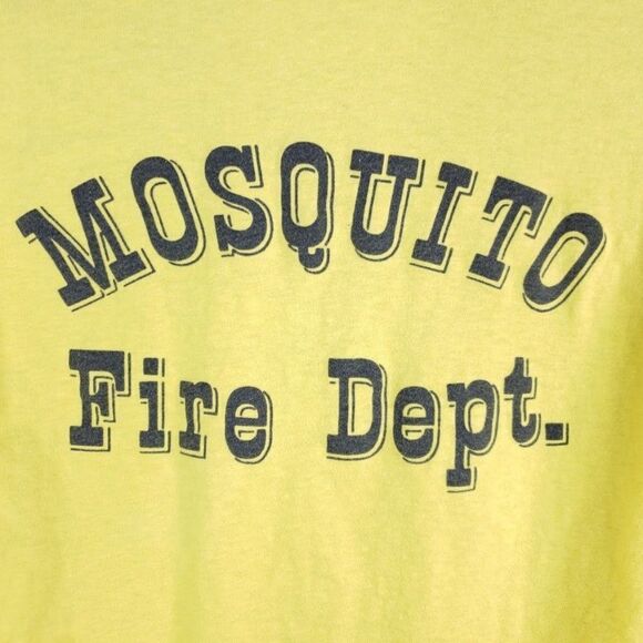 Mosquito Volunteer Fire Department T Shirt Vintage 80s Made In USA Mens Size Med - Picture 5 of 7